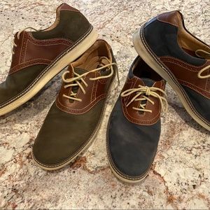 J&M men’s 12 shoes (2 pairs) suede Oxford